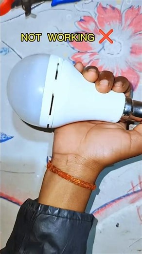 How to repair rechargeable led bulb 😱#viral short
