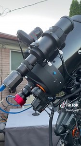Another look at my setup: Celestron XLT / AVX mount / focus motor / dew ring heater / 4 port cobtroller ASI 485MC Imager SVBONY 305 MC imager & 60mm guide scope and micro pc to control everything #celestron #svbony #svbonyofficial #asistudio #astrophotography #fyp #foryoupage #astronerds #astronerd