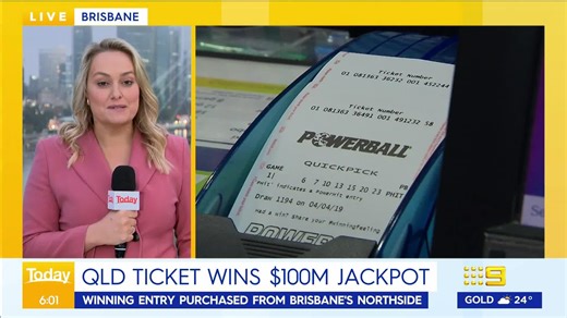 One lucky Queenslander will be waking up ecstatic, with a SINGLE TICKET taking out the $100 million Powerball. 🤑 READ MORE: https://nine.social/Moc #9Today | WATCH LIVE 5.30am | TODAY