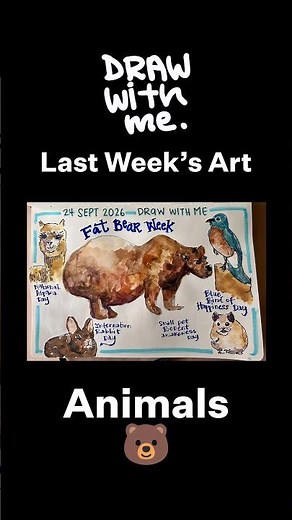 Last Week On Draw With Me: Animals #sbsdrawwithme