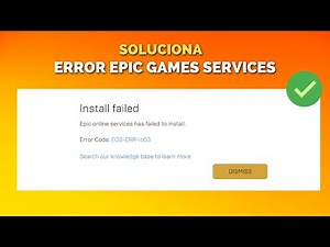 🎯 SOLUCIÓN DEFINITIVA al Error EOS ERR 1603 en Epic Online Services, ERROR DE INSTALACION! 🚀💻
