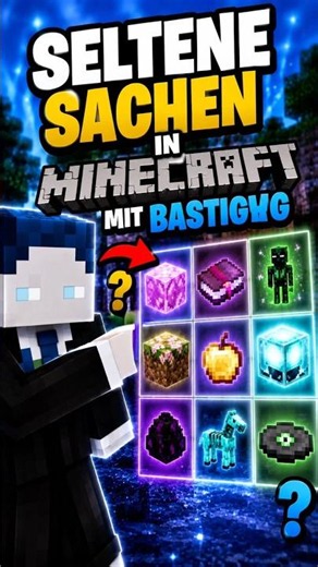 Rare items in Minecraft with BastiGHG #shorts #trending