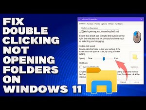 How To Fix Double Clicking Not Opening Folders on Windows 11/10 [Solution]