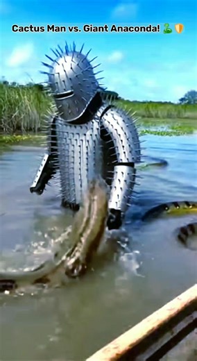 Cactus Man: The Swamp Protector 🌵🛡️ vs. Massive Anacondas 🐍. Like & Share if you've never seen anything like this! 😱 Sheldrick Wildlife Trust Wildlife WarriorsUSA TODAY USA Network #wildlifephotography #AI #animalplanet #viralvideochallenge #viralvideoシ #actionstar #explorepageready #safarilife #Sora2 #Sora2AI | AIMotion Collective