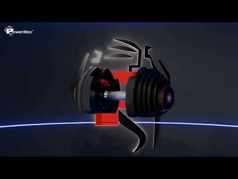 PowerMax PDA 40 Adjustable Dumbbell | Perfect for Home Workouts