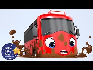 Stuck In The Mud - Go Buster | Baby Cartoons & Kids Songs | Little Baby Bum