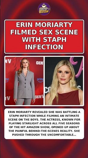 ERIN MORIARTY FILMED SEX SCENE WITH STAPH INFECTION