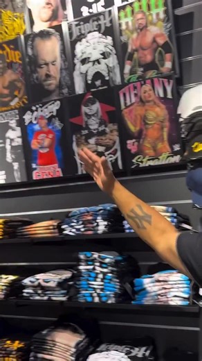 Wait... LIDS HAS WWE TEES? 🤯 The answer is HELL YEAH! @tantalizingtony is showing off the heat that just dropped in Lids stores. Time to gear up, WWE Universe! 💥 ⭐ SAN DIEGO EXCLUSIVE: If you're in SD for Survivor Series you know what time it is: Grab the special edition Rey Mysterio & Dom Mysterio tees in that killer San Diego brown colorway. Don't let this one get counted out! Hit your local Lids store today! | Lids