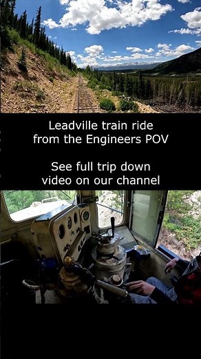 LC&S EMD GP9 cab ride - Leadville, Colorado & Southern Railroad, Leadville, Colorado #shorts