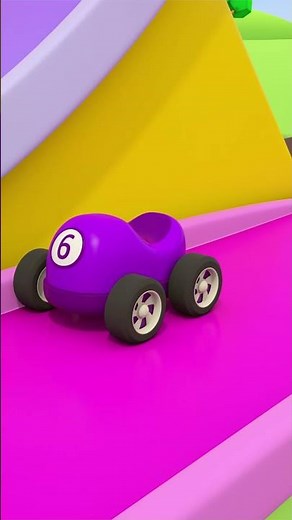 The double loop for RACING CARS for kids! New attraction for vehicles. Cartoons for kids #shorts