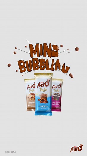 For a rich, creamy, dreamy taste, feel the AERO Truffle bubbles melt. It’s Mind Bubbling. | AERO Canada
