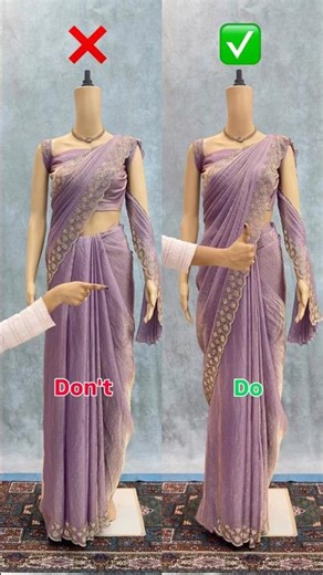Fix Bulge in Saree Pleats ✨ Easy Draping Hack for Smooth Lower Pleats | Swaya World | Swaya Official