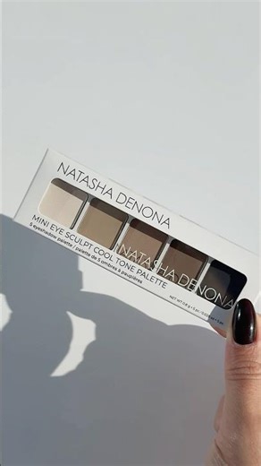 MINI EYE SCULPT COOL EYESHADOW PALETTE 🩶 #explore #natashadenona