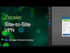 Zscaler Site-to-Site Links (GRE / IPSec S2S VPN)
