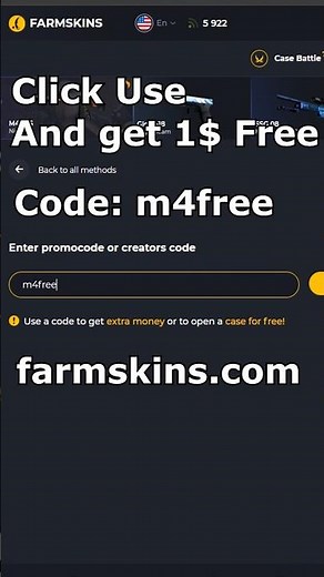 1$ FREE Farmskins Promo Code CS2 Case Opening #csgo #cs2