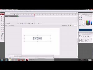 How to make animation text in Adobe Flash