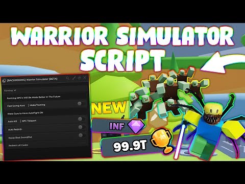 *NEW* Warrior Simulator Script (PASTEBIN 2024) (AUTOFARM, INFINITE GEMS, EGG OPEN, SPEED)