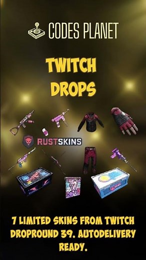 17 RUST Twitch Drop skins in ONE pack 😳🔥