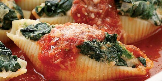 Spinach & Cheese Stuffed Shells