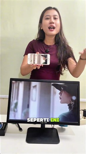 Hp tampil ke monitor tanpa kabel! #wirelessdisplay #dongle #monitor #miracast