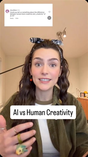 Human creativity vs. AI – it’s the process of generation that matters, not the output itself 🧠 🤖 #neuroscience #philosophy | Rachel Barr
