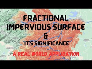 Estimation of Fractional Impervious Surface (FIS) from NDVI using ArcGIS Software