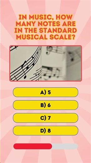 Notes music scale #shorts #quiz #art #music