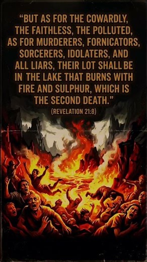 But as for the cowardly, the faithless, the polluted, as for murderers, fornicators,