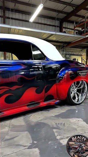 Insane FLAME Paint Job on a Classic Chevy! 🔥✨