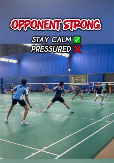 Staying Calm Against Stronger Players in Sports