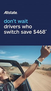 38 reactions | Let the auto insurance savings start today. Switch to Allstate and save $468. | Allstate | Facebook