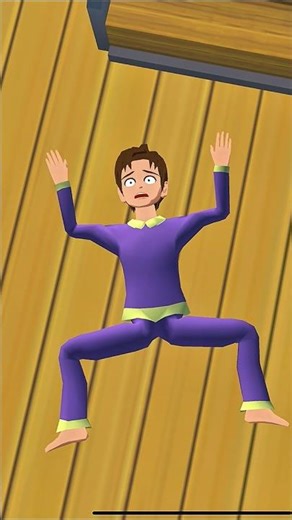 Yuta sliped from the stairs 😄😯#animation #shortsfeed #sakuraschoolsimulator