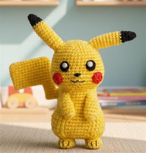 Pikachu Amigurumi Crochet Pattern PDF - Beginner-friendly Digital Download - Etsy