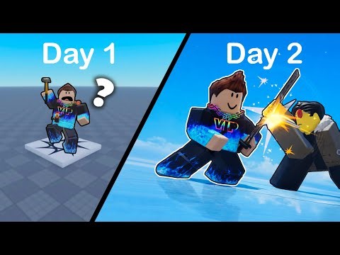 I Tried To Make a Roblox game in 1 Month.. (Part 1 The Lobby)