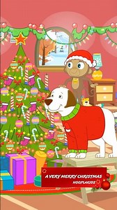 A Very Merry Christmas Song #shorts #kidssong #christmas #hooplakidz