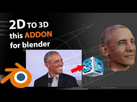 convert 2d images to 3d with this blender tool