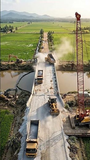 Empty Land to Massive Highway Bridge.