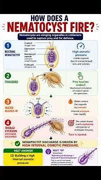 How Does a Nematocyst Fire? | Osmotic Pressure Explosion | NEET Biology#neetpreparation