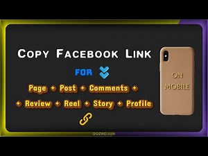 How to Copy Link to Facebook Page, Post, Reel, Comments, Review, Story, Profile on Mobile