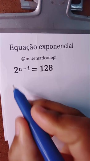 Equação exponencial #matemática #matemáticabásica #estudar #aprender | Mathematics