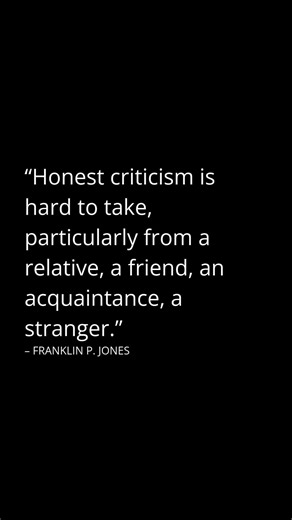 Honest Criticism #motivation #geniusmindset #quotes