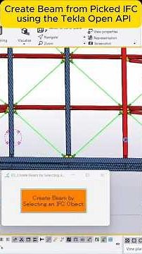 Create Beam from Picked IFC using the Tekla Open API #teklaapi #teklastructures
