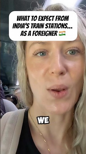 India’s Train Station As A Foreigner 🇮🇳#india #indiatrain #indiatravel #indiatravelguide #shorts