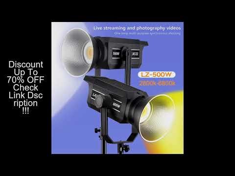 LATZZ 500W Photography Fill Light 2800k-6800k Continuous Output COB LED Studio Video Light for Live