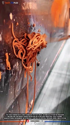 Technology Pottery Press: Automated System for Precision Molding and Continuous Production #tech