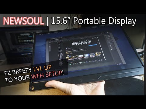 Newsoul Portable Display | GREAT VALUE! 15.6 Monitor Review, Unboxing, Demo