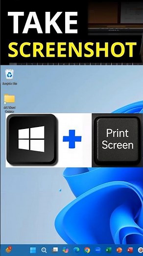 How to Take Screenshot on PC | Shortcut Key | Windows + Print Screen | Laptop screenshot #shorts