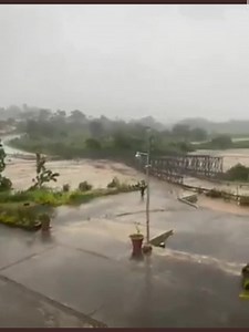 59K views · 233 reactions | A bridge washed away in Puerto Rico Catastrophic flooding is still ongoing in Puerto Rico as #HurricaneFiona slowly moving towards the Dominican Republic. The national Weather Service says Fiona may produce 12-18 inches of rain with a local maximum of 30 inches in Puerto Rico. | Global Disasters News | Facebook