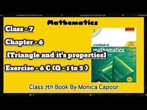 Mathematics Class 7 Solution||chapter 6, Exercise 6 C (Q- 1 to 3)||Monica Capoor||Magic Of Maths