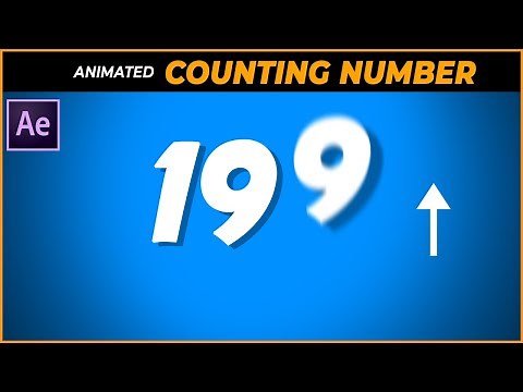 Animating Numbers Counting Up |After Effect Tutorial